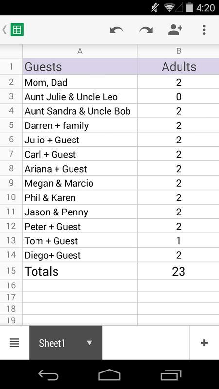 Google Sheets APK Download - Free Productivity APP for ...