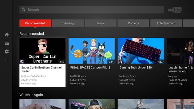 YouTube for Android TV Poster