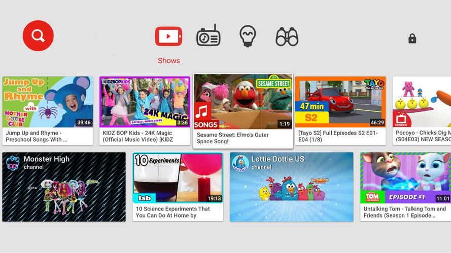 YouTube Kids for Android TV APK Download - Free ...