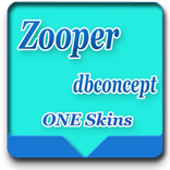 Zooper widget clock one