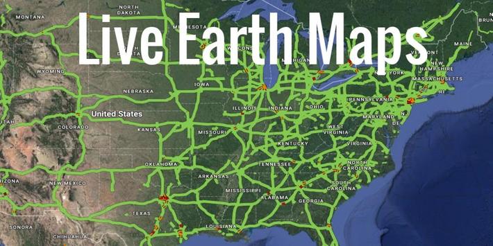 the description of live earth maps