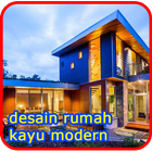Desain Rumah Kayu Modern icône