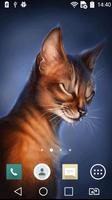 برنامه‌نما Blinking cat live wallpaper عکس از صفحه