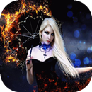 Fiery girl live wallpaper-APK