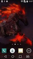 Horse on fire live wallpaper Affiche