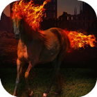 Icona Horse with fiery mane live wp