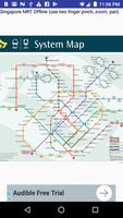Singapore MRT hi-res offline map Affiche