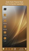 Gold Theme for Computer Launcher capture d'écran 3