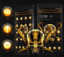 Gold Black Skull Theme-poster
