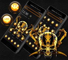 Gold Black Skull Theme screenshot 2