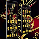 Gold Butterfly Luxury Red Theme APK