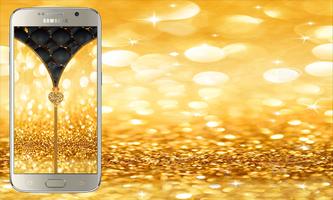 Gold Glitter Zipper Lock captura de pantalla 1