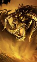 gold dragon live wallpaper poster