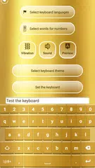 Baixar Ouro Temas de Teclado APK