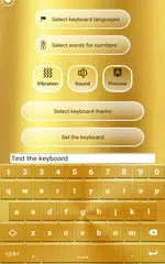 Baixar Ouro Temas de Teclado APK