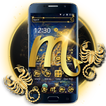 Gold Scorpion Constellation Theme Glitter Galax