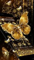 Gold Shining Butterfly poster