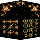 金色星星鎖屏  金色數位鍵盤鎖屏+金色星星圖案鎖屏 圖標