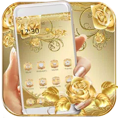 Gold Rose Theme luxury gold