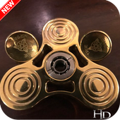 Gold spinner fidget wallpaper Usa HD icon
