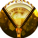Golden Zipper Lock Screen APK