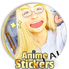 Anime Stickers Camera icône