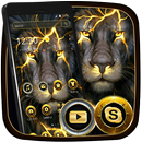 Goldenes wildes Lion Theme APK