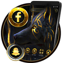 Golden Wild Wolf Theme APK