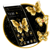 Golden butterfly icon