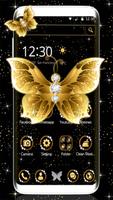 Golden butterfly Affiche