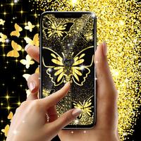 Golden butterflies lock screen bài đăng