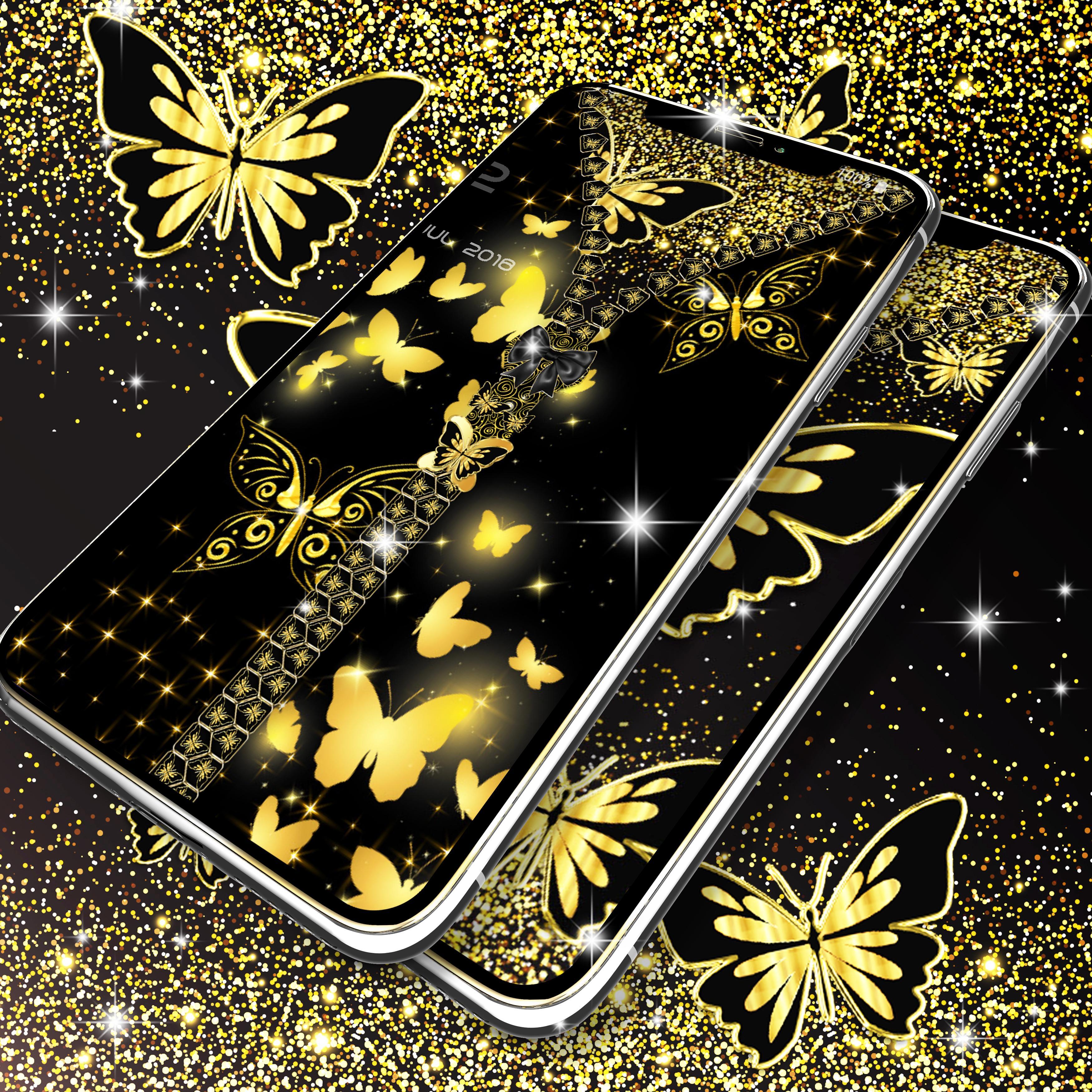 pix Wallpaper Iphone Rose Gold Lock Screen Butterfly golden butterflies lock screen for