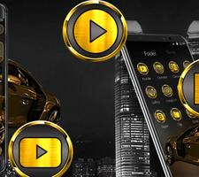 Golden Car City Theme syot layar 1