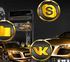 Golden Car City Theme syot layar 2