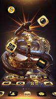 황금 크라운 뱀 주제 포스터