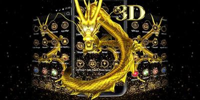 3D Luxury Golden Dragon Theme screenshot 3