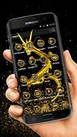 3D Luxury Golden Dragon Theme screenshot 1