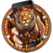 Golden Serious Forest Tiger Theme