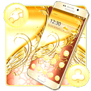 Golden Diamond Flower Theme APK