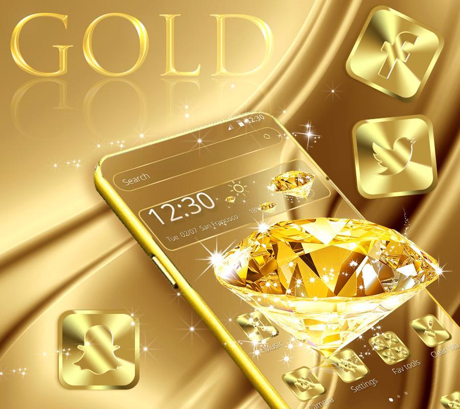 Бесконечное золото на андроид. Золото и бриллианты. Тема золото. Золотой Алмаз. Золото и Алмазы.
