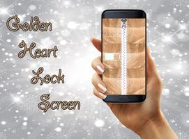 Golden Heart Screen Lock الملصق