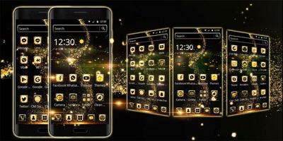 Golden Universe Galaxy NeonTheme 스크린샷 3