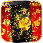 Golden Rose Live Wallpaper HD иконка