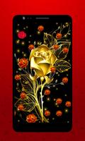 Golden Rose Live Wallpaper HD screenshot 1