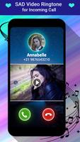 Video Ringtone For incoming Call - Sad capture d'écran 1