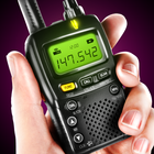 Simulador virtual de radio walkie talkie policía icono