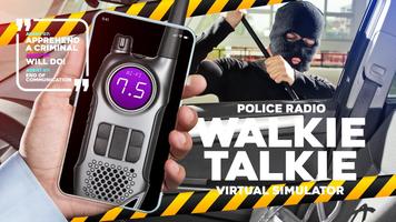 Police walkie talkie radio virtual simulator poster