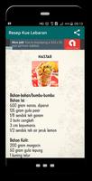 Resep Kue Lebaran capture d'écran 3