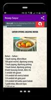 Resep Sayur imagem de tela 1