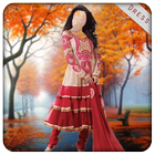 Indian Dress Photo Suit أيقونة